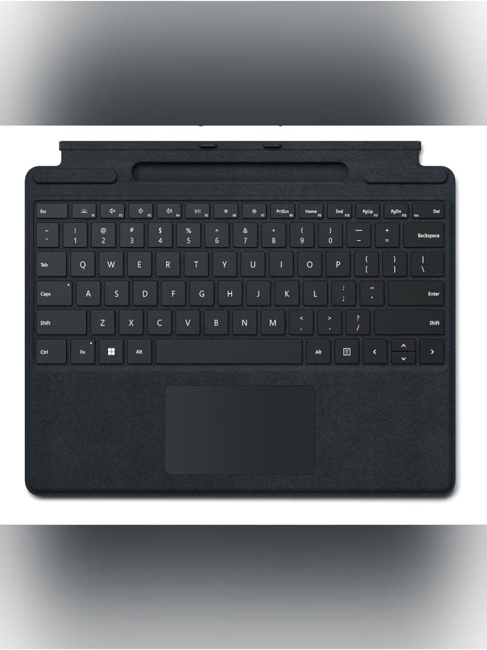 Microsoft Surface Pro Signature Keyboard Black Alcantara Backlit Trackpad